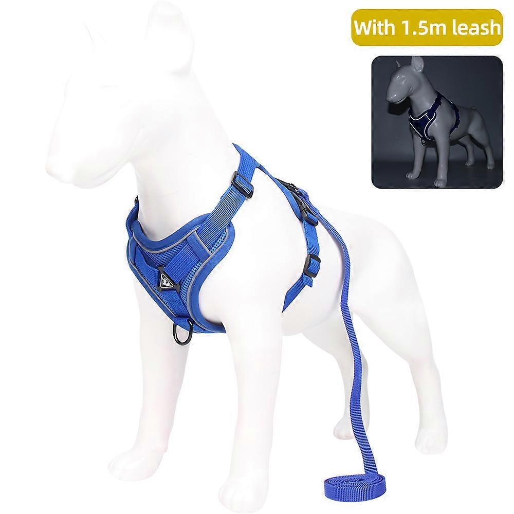 Reflective breathable Small and Medium-sized Dog Pet cat collars leashes harnesses Pet Harness Set