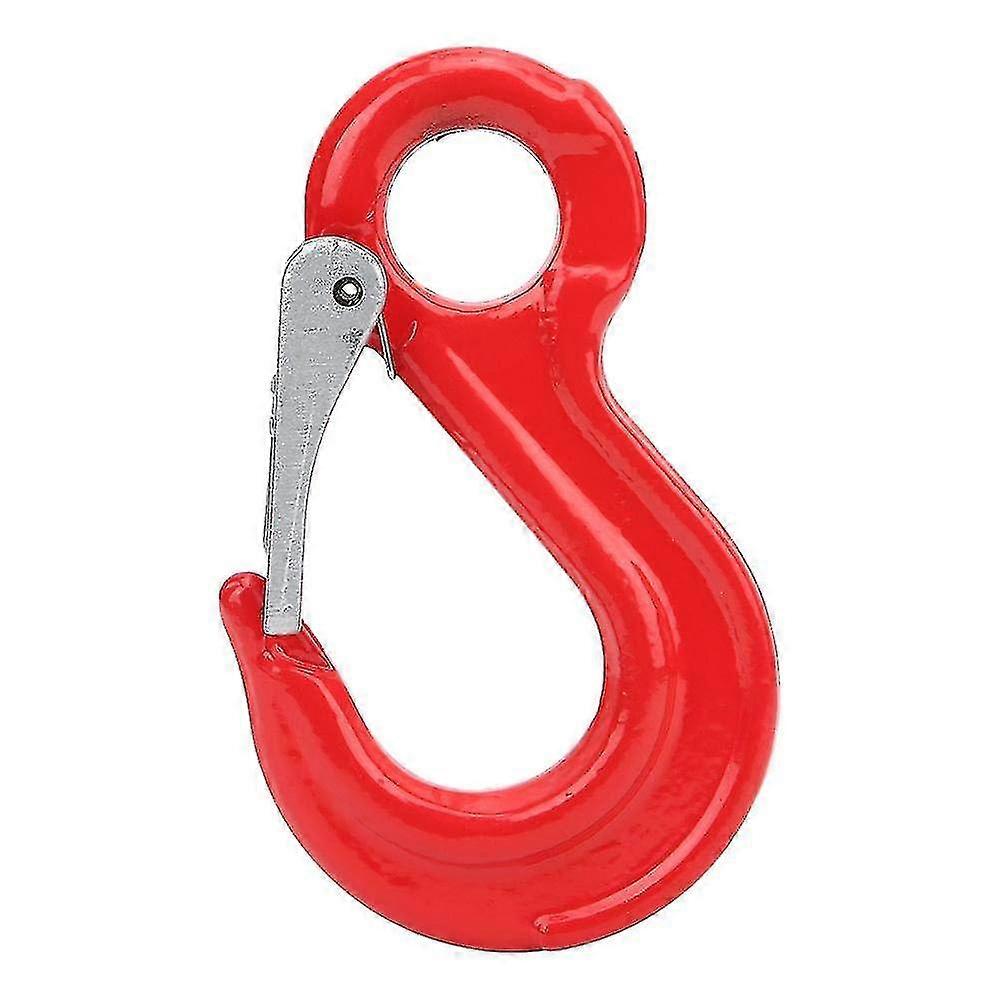 Alli Steel Swivel Eye Hook With Secure Lock 2 Ton Round Fixed Eye Lifting Hook Crane Hook For Ship Building Ru