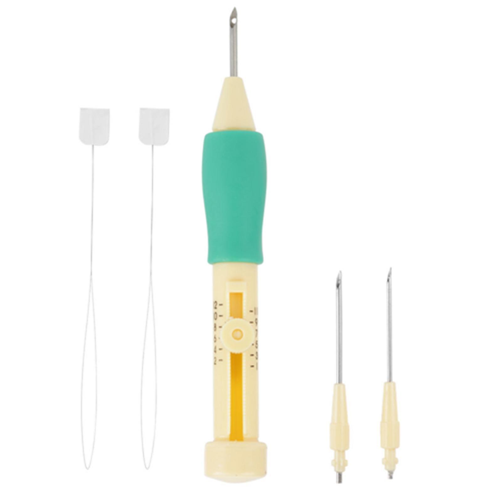 Embroidery Needle Punch Kit - DIY Craft with 3 Sizes Needle Pen Tool