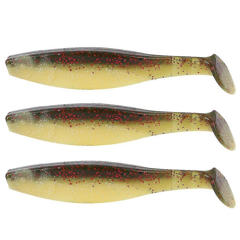 3pcs 110mm Dual Color Soft Lures Artificial Fishing Lures Soft Bait Fishing TackleGreen