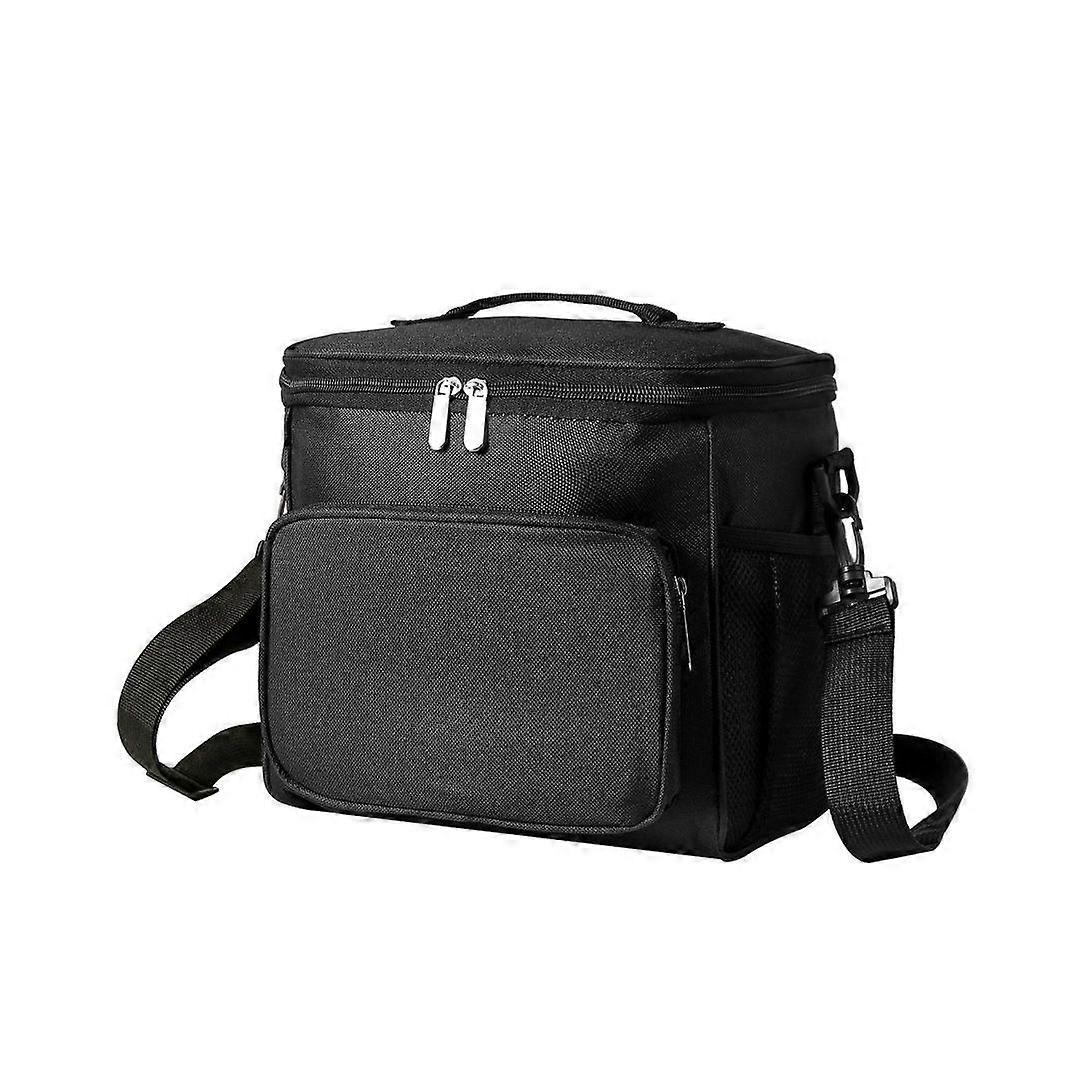 Insulated Reusable Lunch Box for Office Work School Picnic Beach, Leakproof Freezable Cooler Bag with Adjustable Shoulder Strap