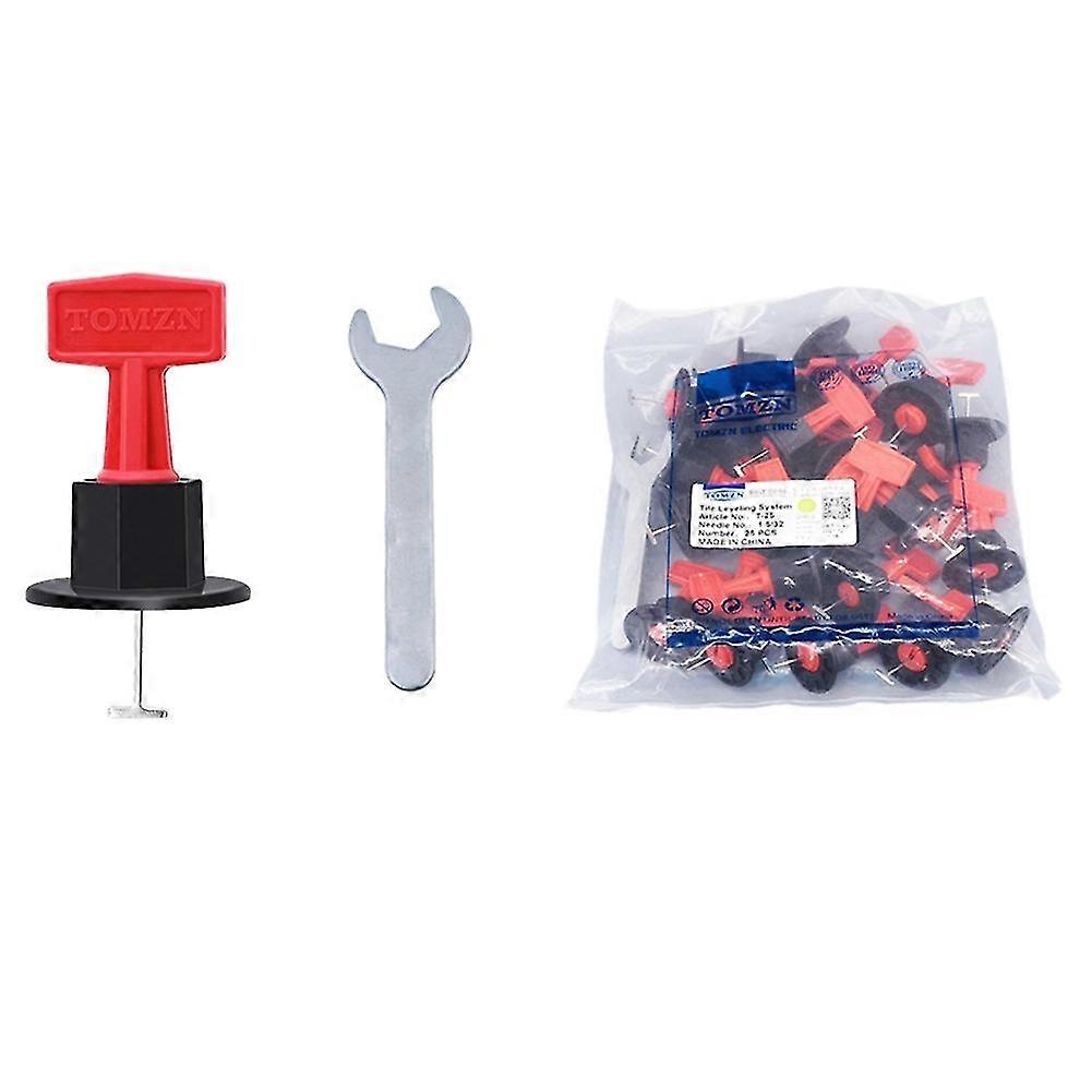 25pcsset Reusable Tile Leveling System Adjustable Locator Plier Level Anti-lippage Tile Leveling