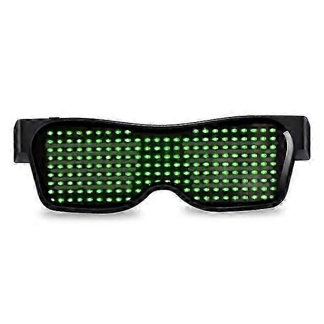 LED Glasses, Customizable Light-Up Glasses with Bluetooth Programmable Function, APP Controlled Glasses with Text/Graffiti/Animation/Rhythm, Great for