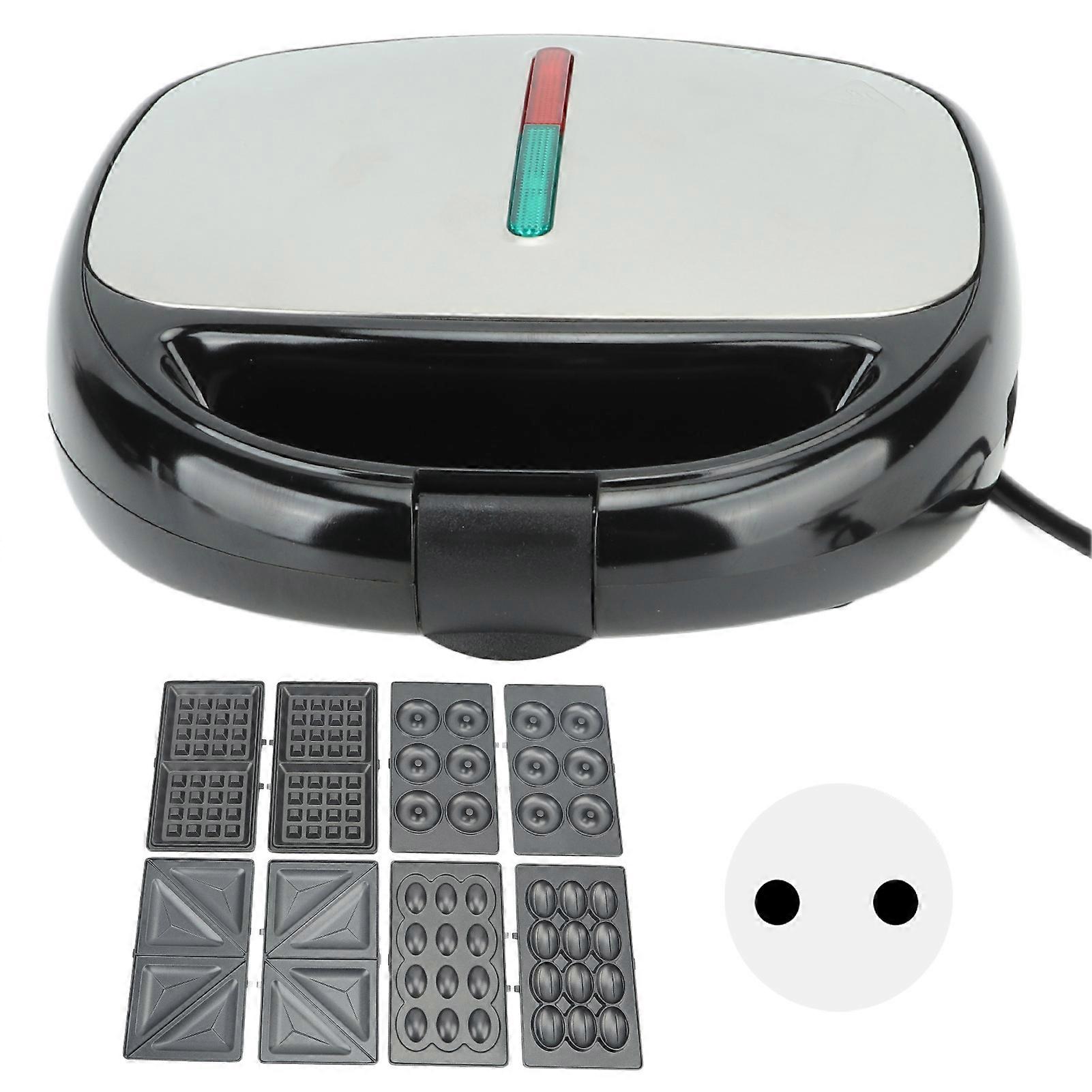 5 in 1 Multifunction Mini Sandwich Maker Sandwich Panini Doughnut Maker Grilled Cheese Machine Nonstick Surface EU Plug 220V