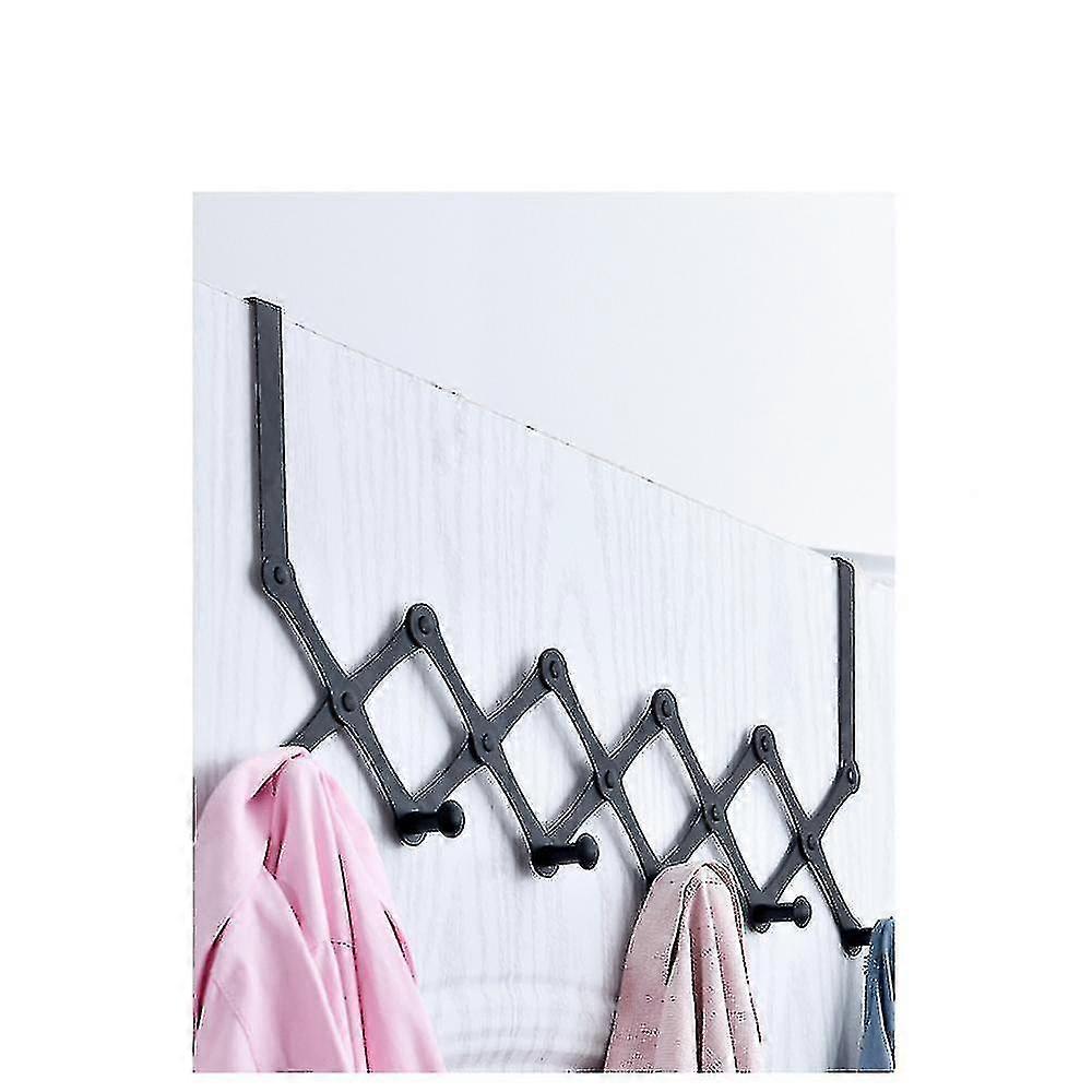 Gz Door Hook Storage Rack, Retractable Metal Hanger Door, Durable And Rust-Proof