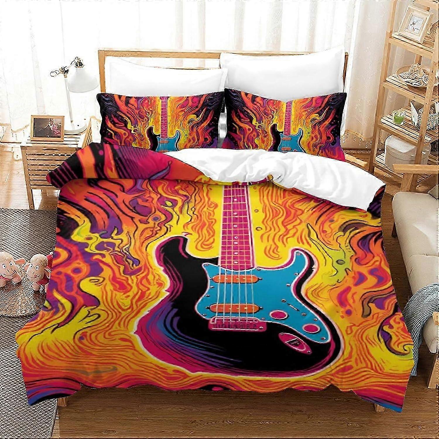 J825 Lençóis Cor Flor Capa de Edredão 3 PCS Hotel Quality Quilt Cover Bedding Bed Covers com Fronhas com Fecho de Zíper Ultra Macio Anti Aller