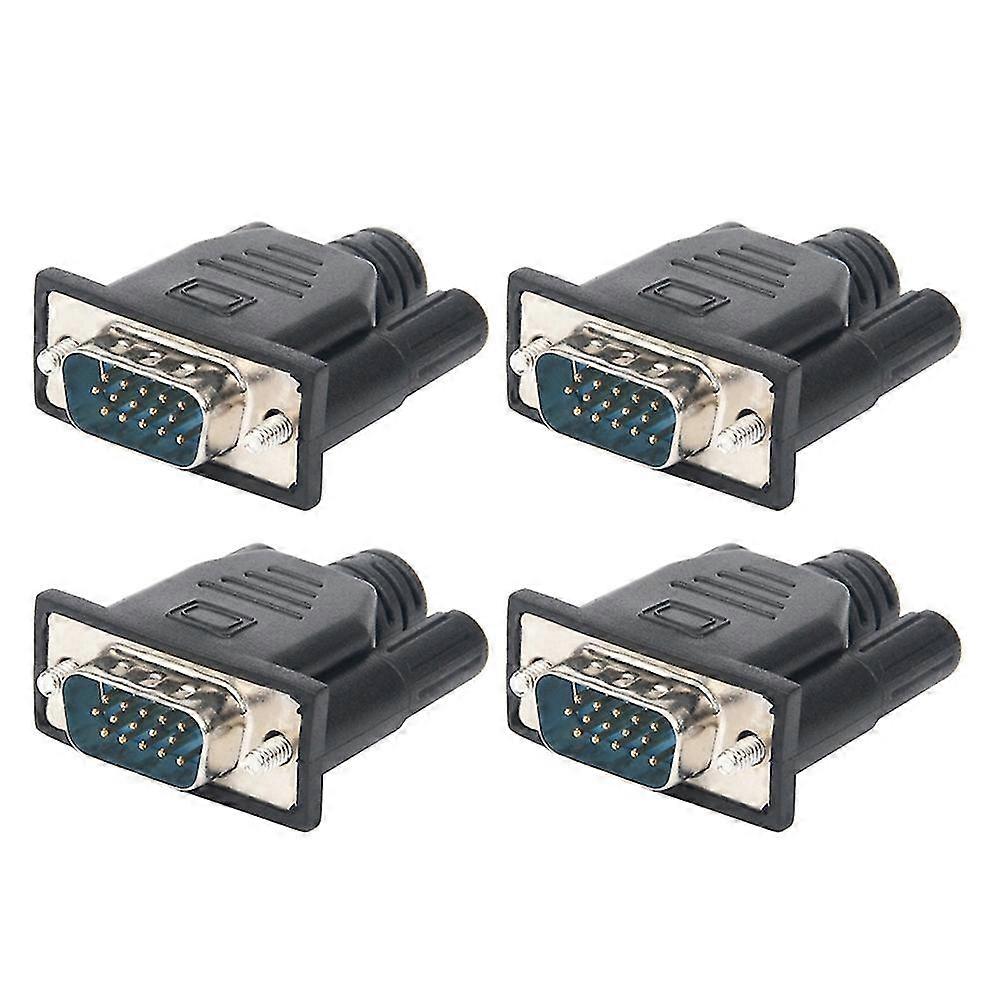 4pcs Vga Virtual Display Adapter maschio fittizio spina Edid Headless Ghost Emulator Lock Plate Vga Video