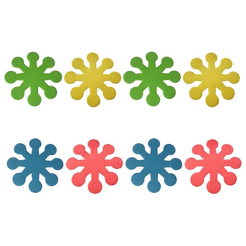 8pcs Eight Petals Pot Mat Easter Table Placemats Party Coaster Creative Placemat