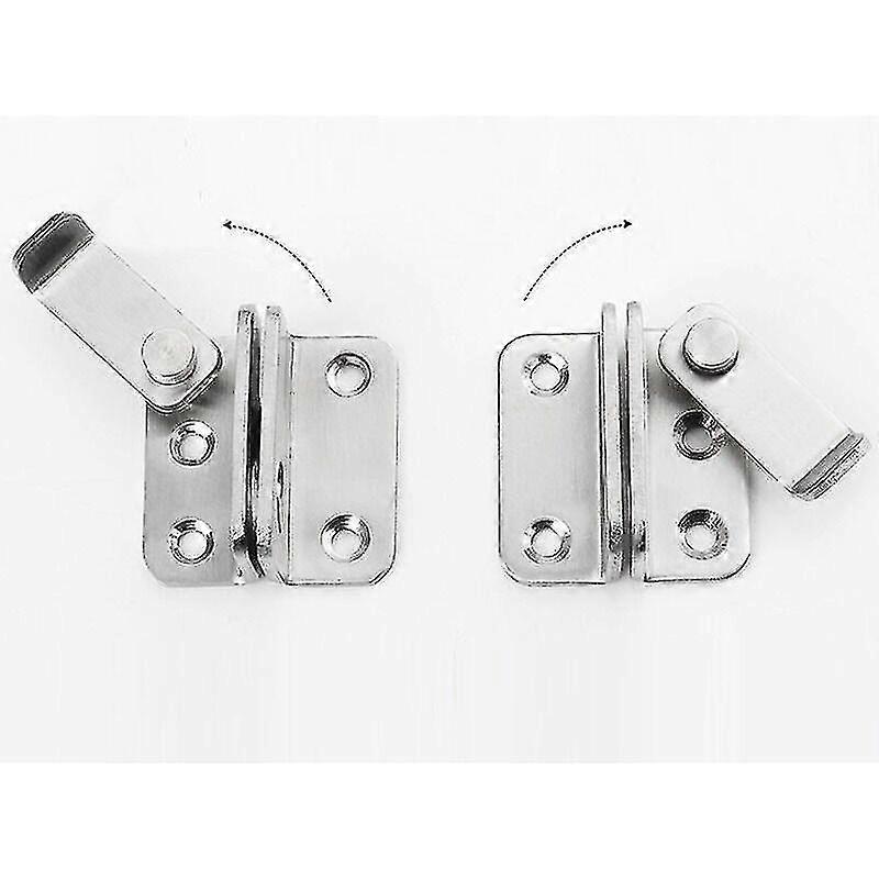 2pcs Door Latch Sliding Door Lock Padlock Hasp Door Lock Latch (left Opening + Right Opening)