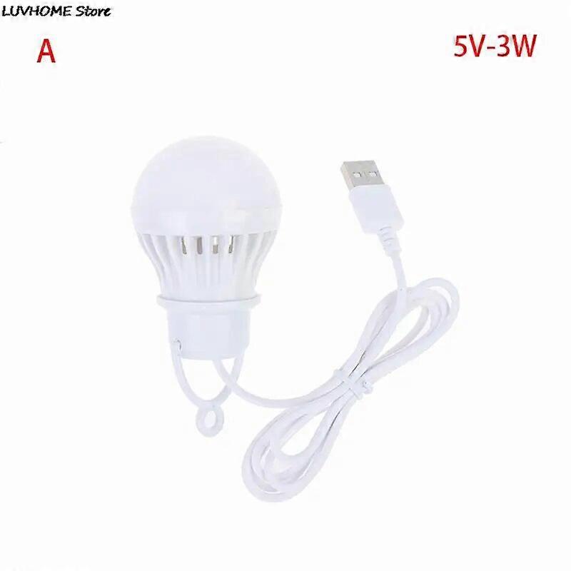 5V 3W-12W USB Bulb Light Portable Lamp LED For Hiking Camping Tent Travel Work