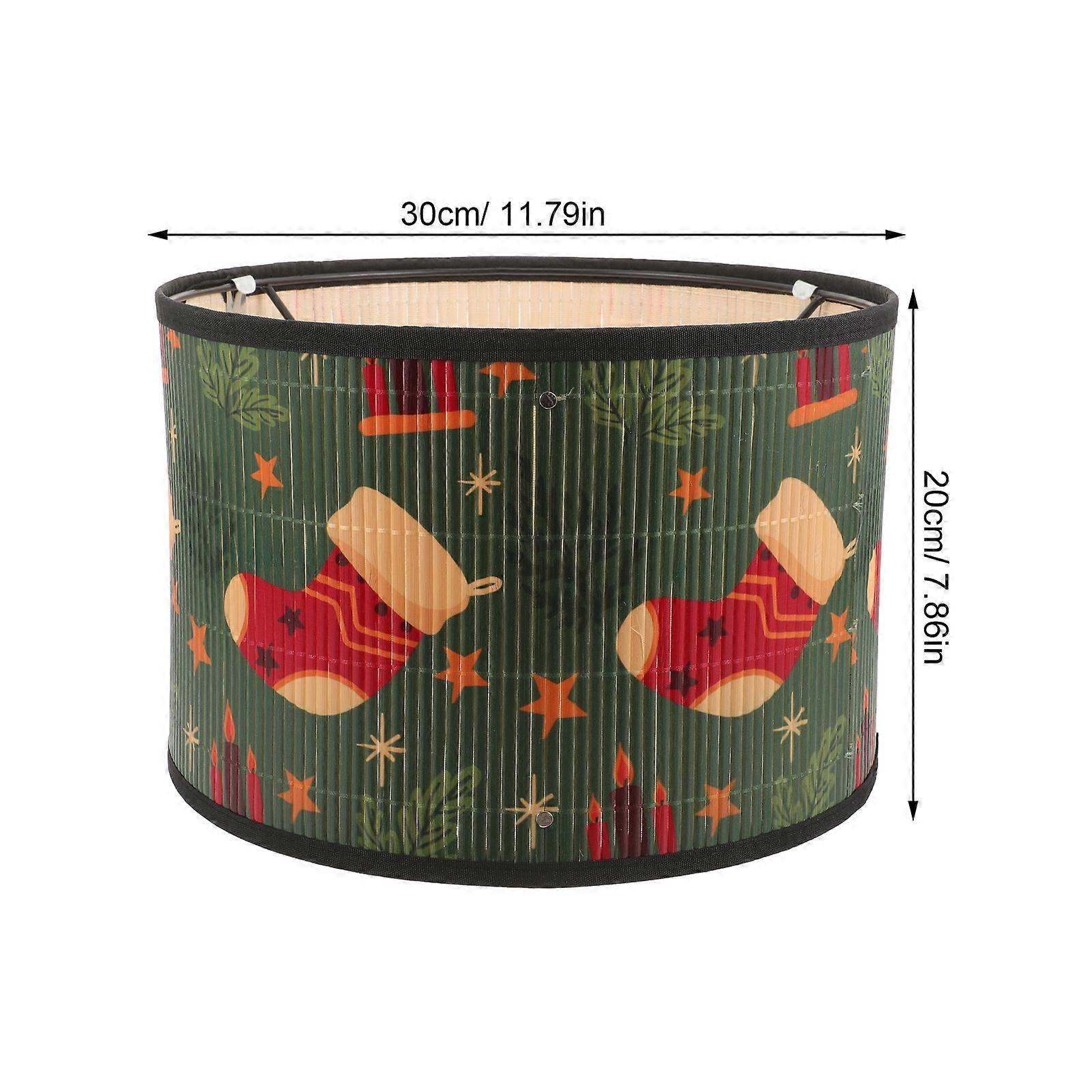 Decorative Lamp Shade Bamboo Lampshade Christmas Lamp Shade Xmas Lamp Shade