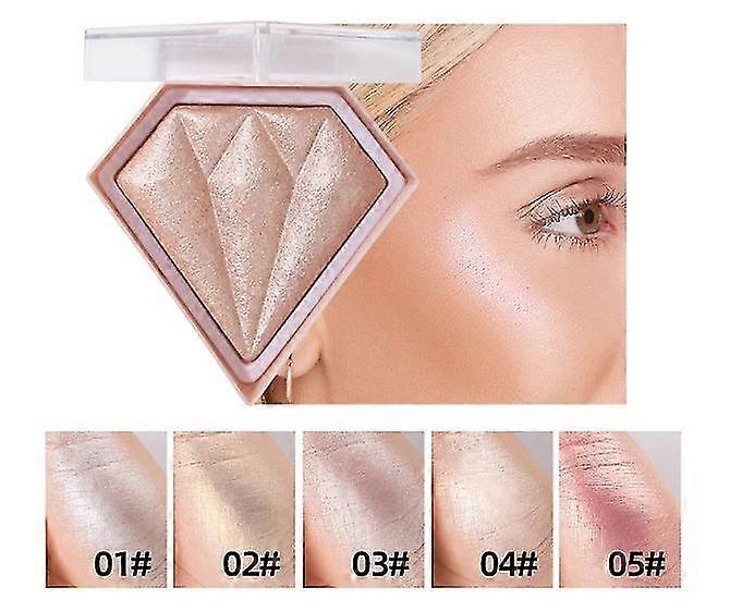 5 Color Highlighter Palette Makeup Face Contour Powder Make Up Blusher Brighten Palette Cosmetics