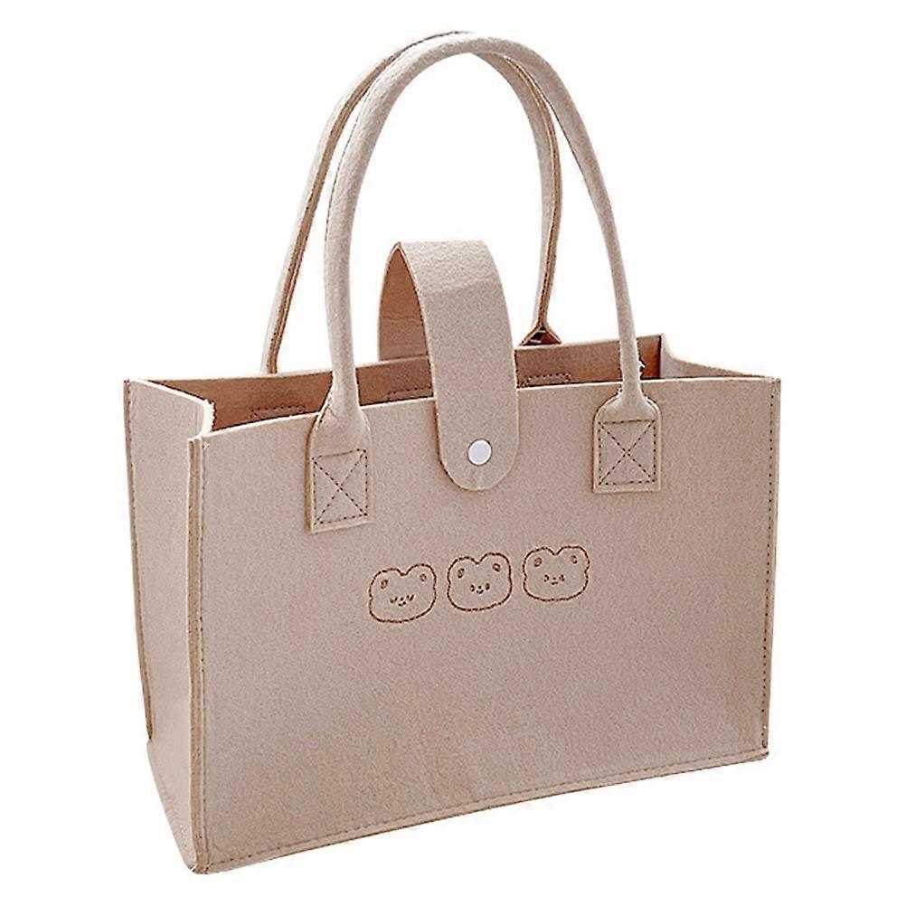 Multi-function Tote Bag Portable Handbag Adorable High-capacity Bear Bag Concise Handbag