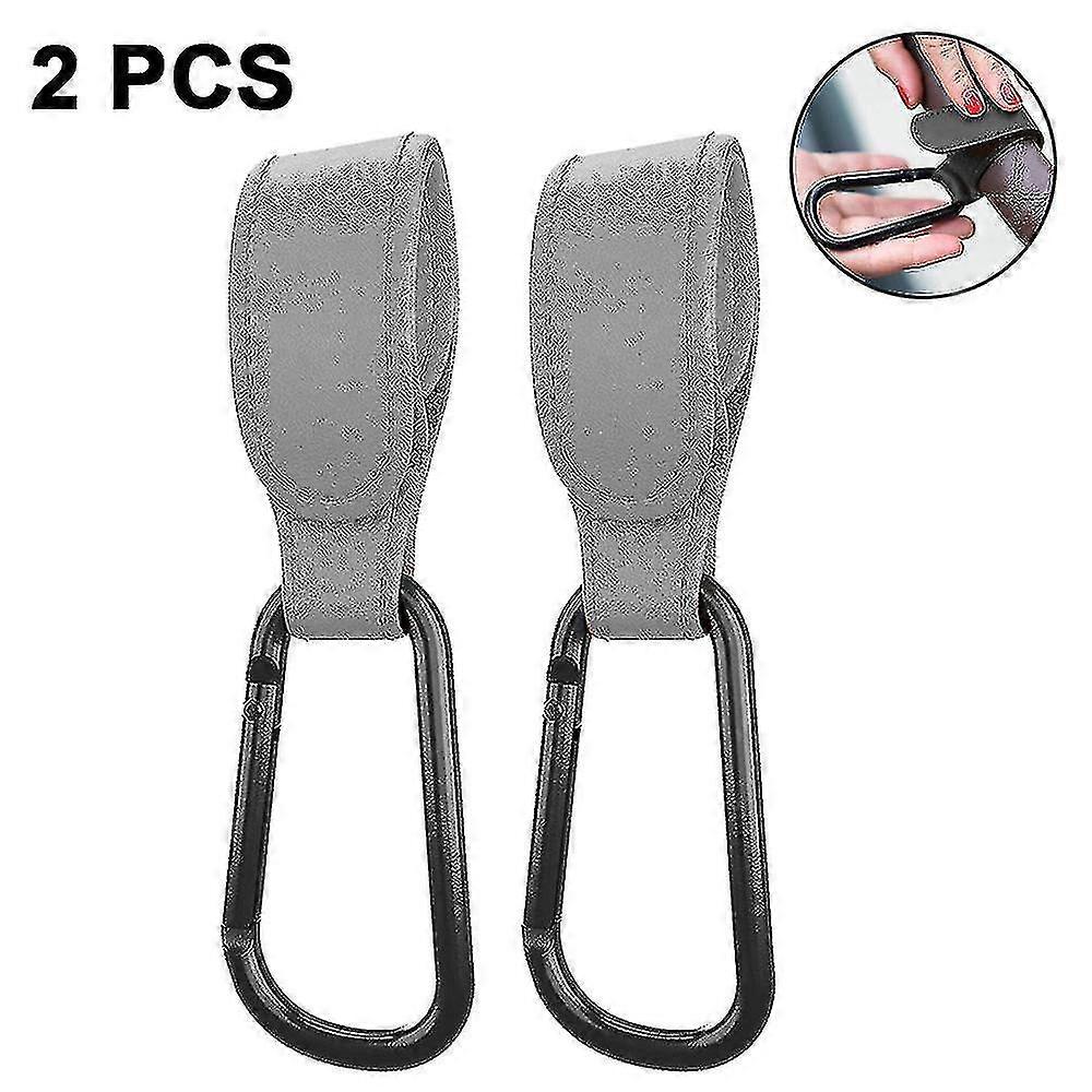 2pcs Stroller Hooks Strap, Clip Or Hang A Diaper Bag To Your Pram Or Buggy