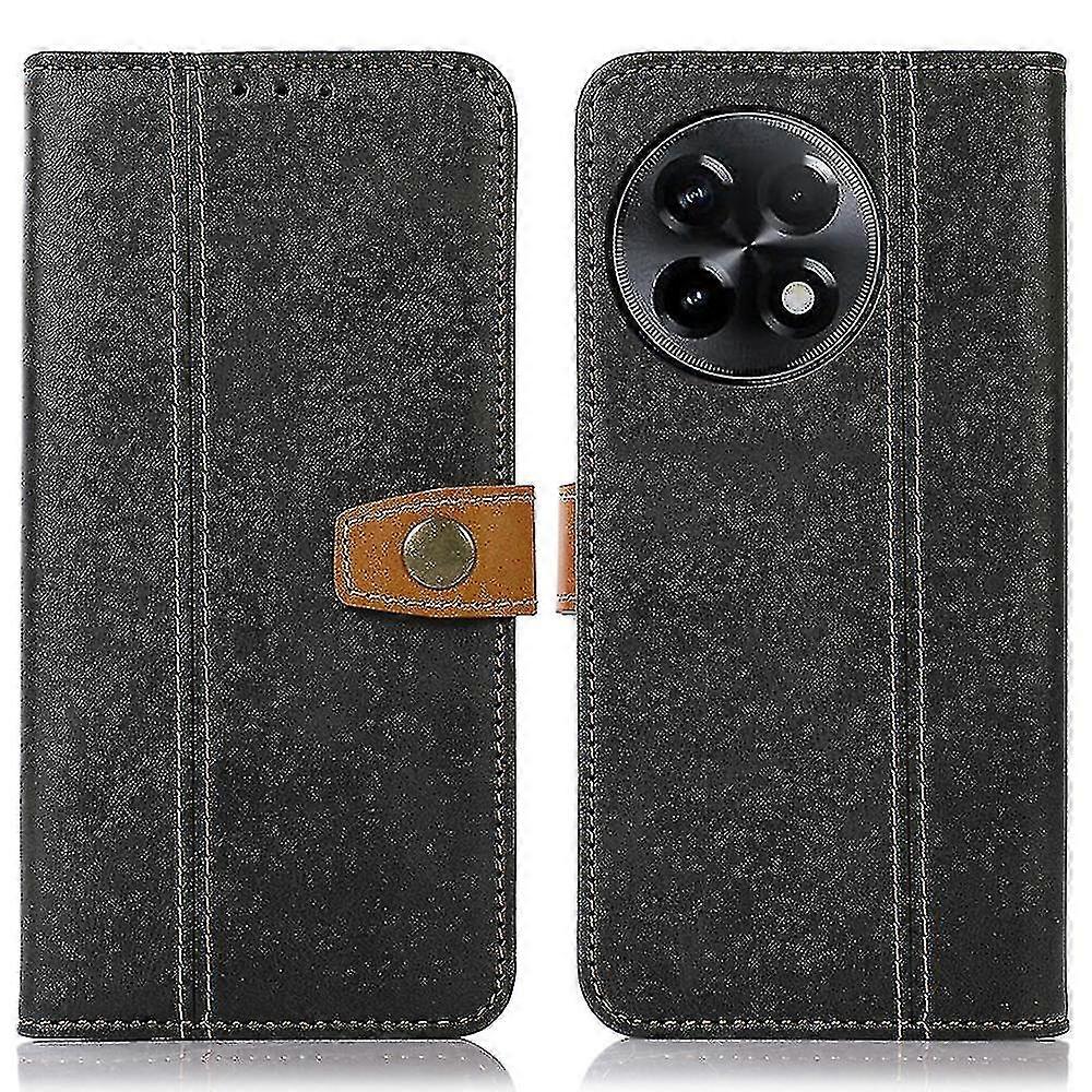 Calf Texture Phone Case For Oneplus Ace 2 5g / 11r 5g , Stand Wallet Anti-scratch Mobile Phone Cover