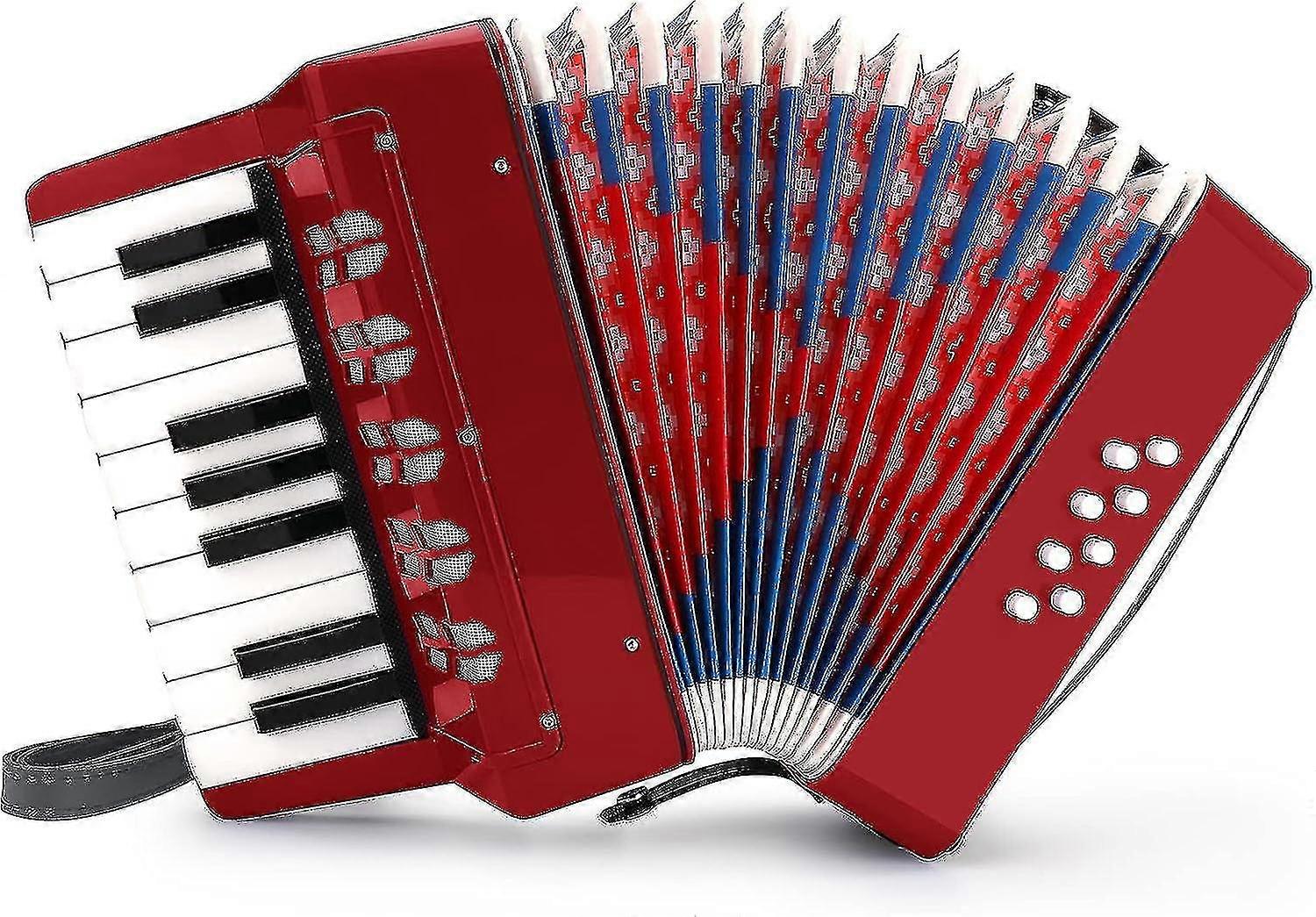 Accordéon à boutons L’accordéon à 10 touches comprend 3 valves Facile à jouer Léger et environnement20240603