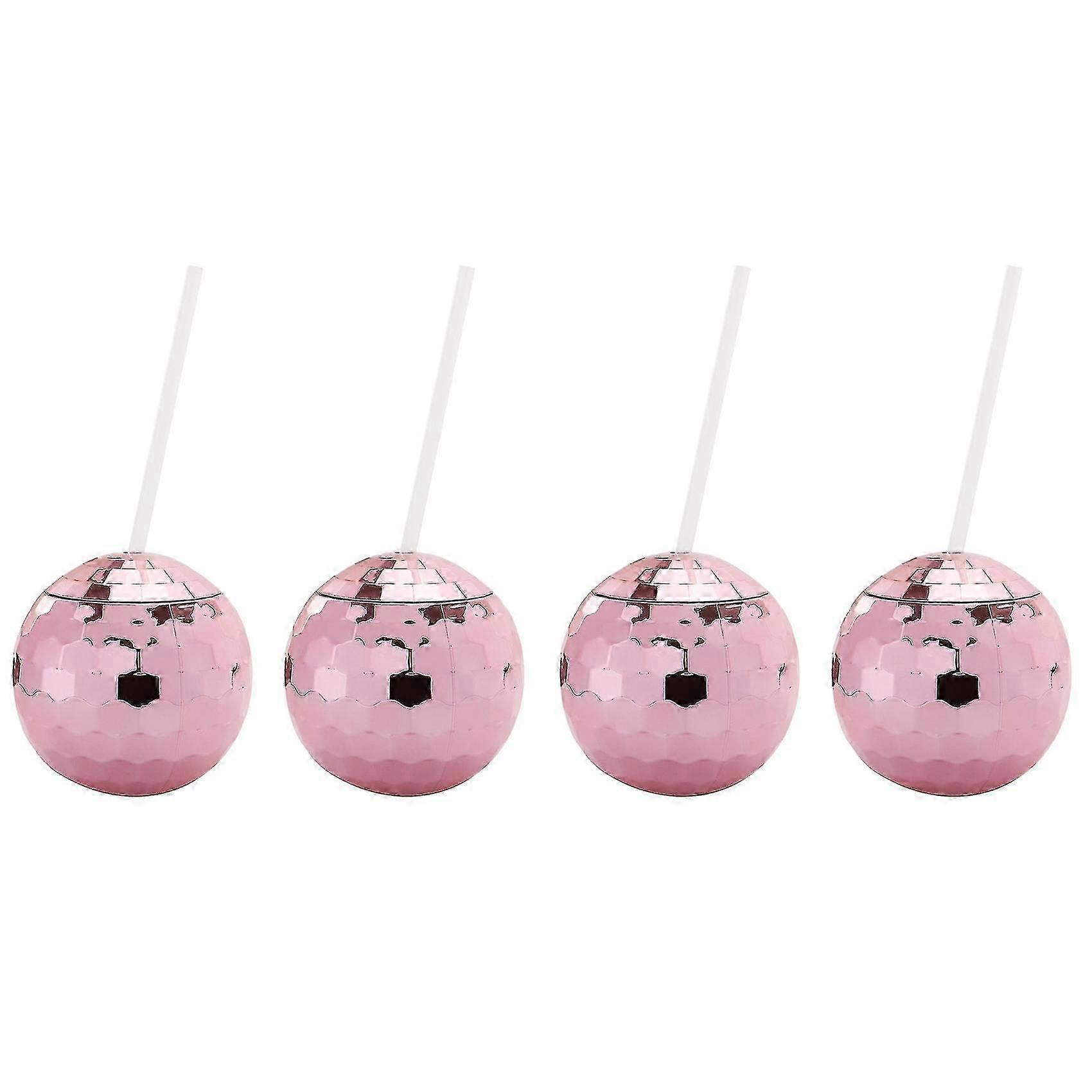 4x Flash Ball Kokteyl Kupası Gece Kulübü Bar Parti El Feneri Hasır Şarap Bardağı İçme Şurup Çay Bottl