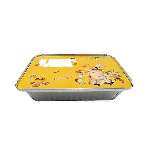 Tin Paper Box Aluminum Foil Lunch Box Disposable Lunch Box Rectangular Takeaway Packing Box Special Thickened Tin Foil Paper Box for Barbecue