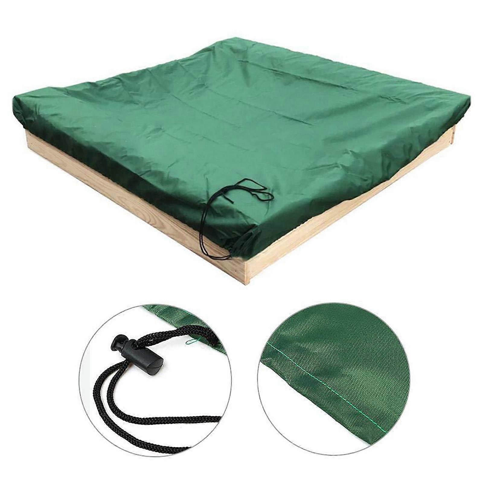 Protective Cover Waterproof Square Sandbox Canopy Sun Protection Away From Dust And Rain Drawstring