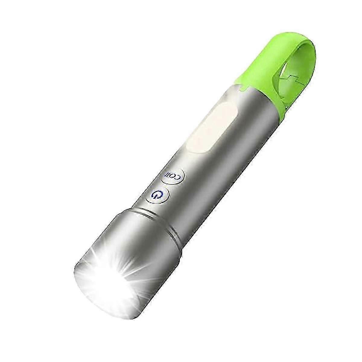 LED Rechargeable Flashlights, Zoomable 9 Modes Tactical Flashlights High with Side Light, IP65 Wate