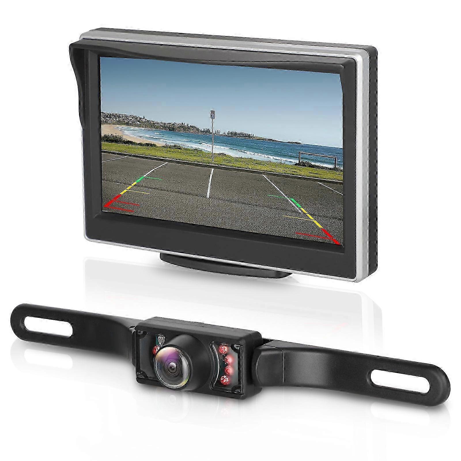 high qualityDigital Wireless Backup Camera 5'' Mon Kit Rv/Car/Trailer/Truck High-Speed Observation System Ip68 Waterproof Rear/Side/Front View Conti