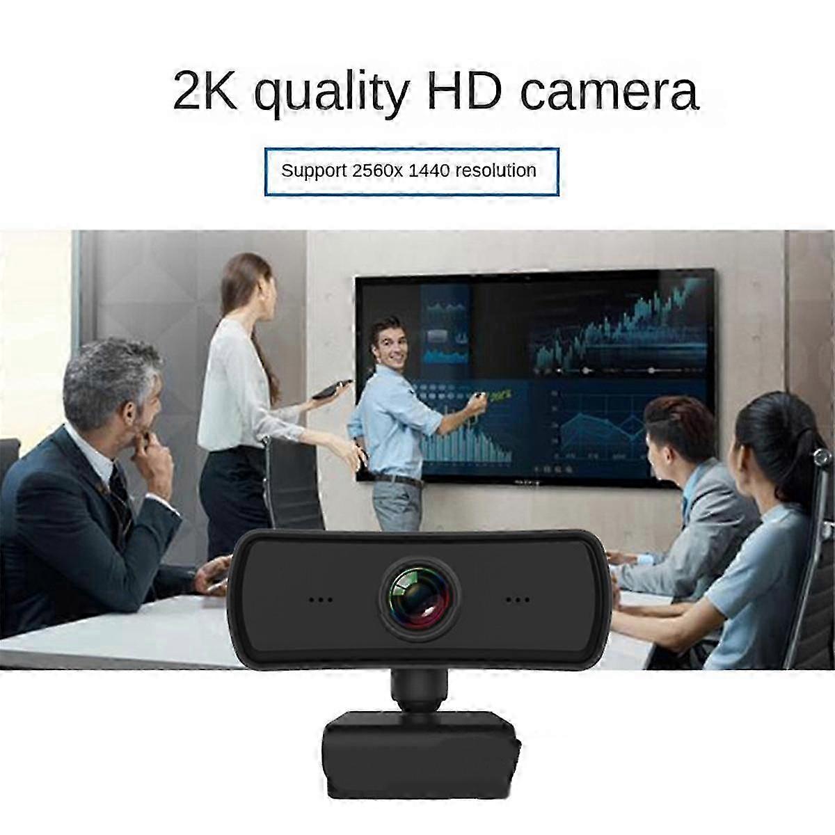2k Webcam Usb Hd Camera Pc Camera Computer Webcam With Privacy Cover For Live Broadcast/video Call/