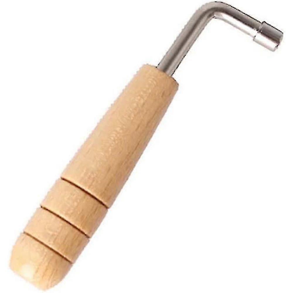 Lyre Harp Wooden Lyre String Tuning Wrench L Shape Inner 4 Corners Design Handle Piano Tuning Hammer Wrench Mute Kit Wood1pcs)