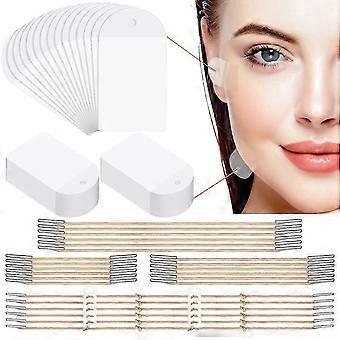 60 sztuk Taśmy do liftingu twarzy z zestawami lin do podnoszenia Szybka taśma do liftingu twarzy Taśma do podnoszenia szyi i oczu dla kobiet Ladies Face Beauty