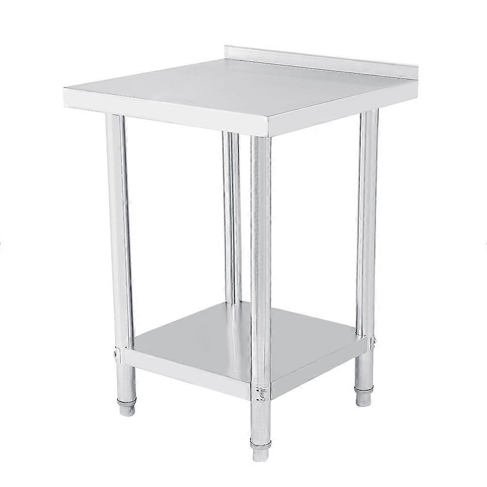 1Pcs Double Layer Stainless Steel Platform Operating Table Work Station Kitchen Desk 0.6mm #1