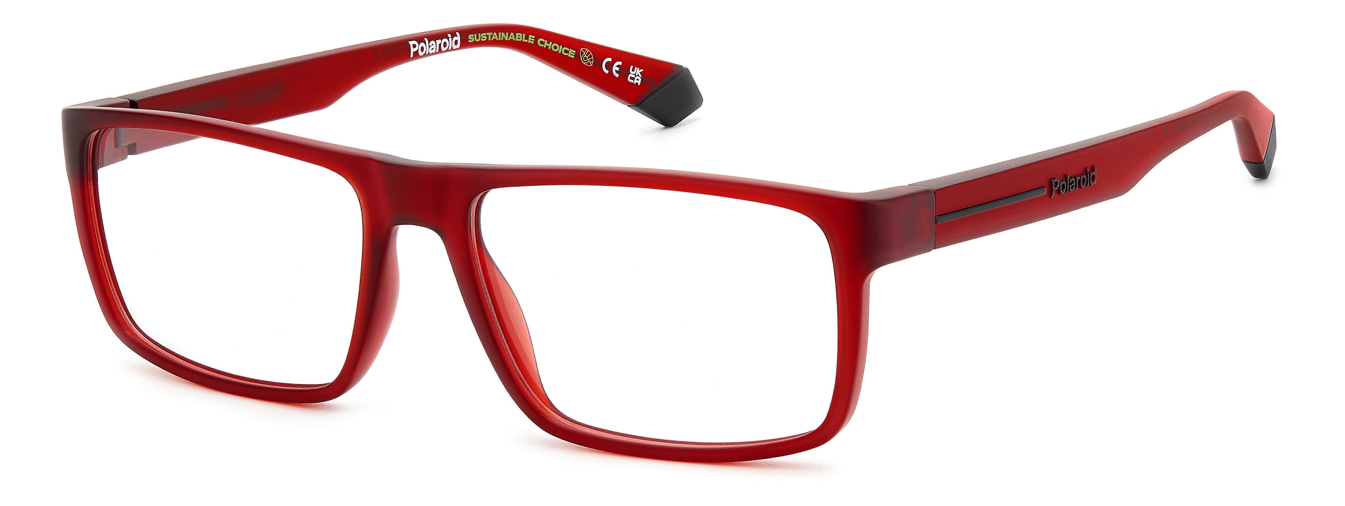 Eyewear Frames POLAROID PLD D532 0Z3 MATTE RED 57/17/140 UNISEX