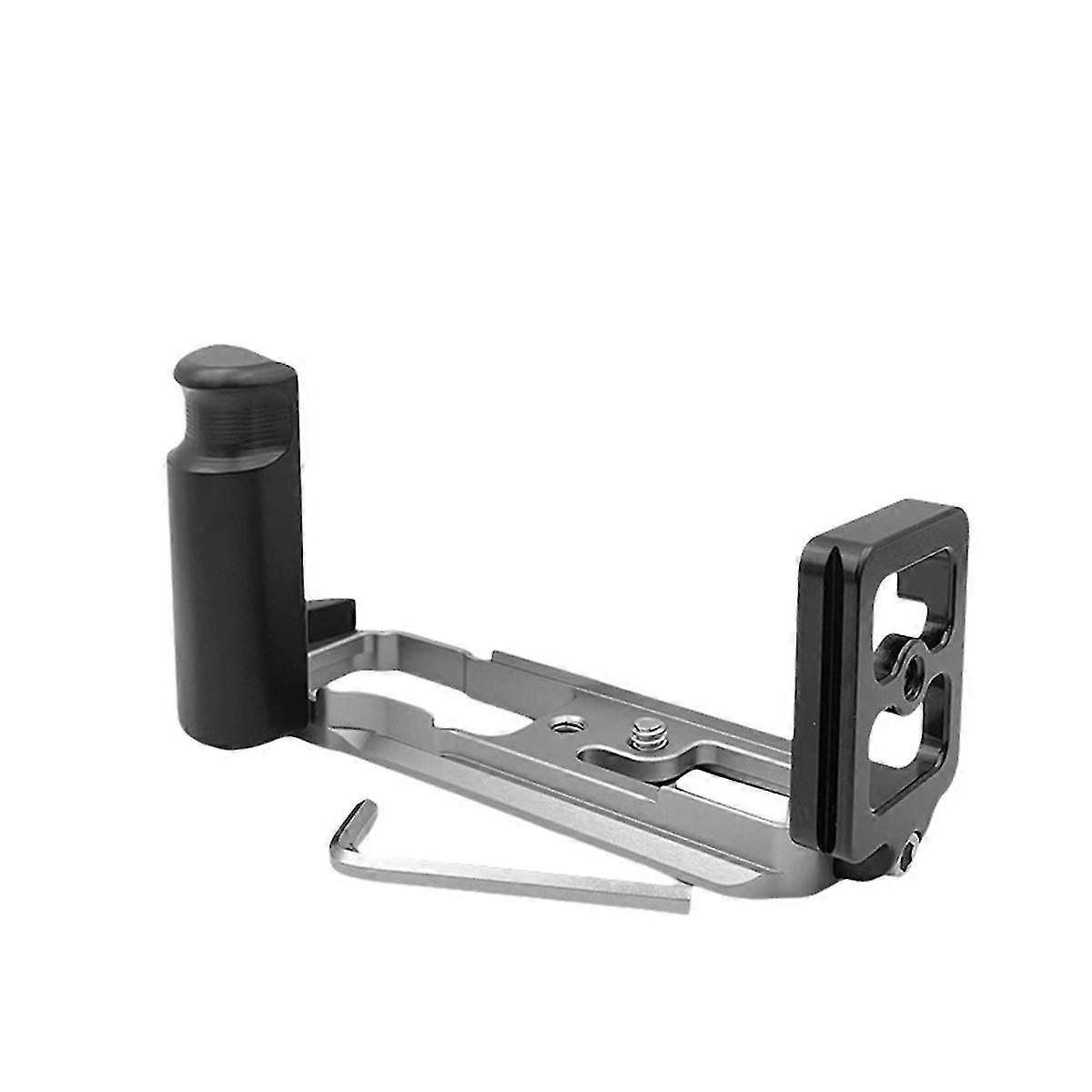 Camera L Vertical Quick Release Plate Camera Holder Bracket Hand Mount Grip For E-m5 Omd Silver