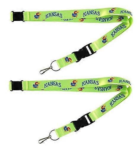 Kansas Jayhawks NCAA Neon Lanyard 2 Pack