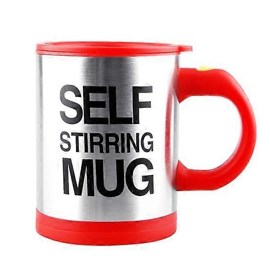 400ml Coffee Cup with Button Multifunctional Stainless Steel Automatic Stirring Coffee Mug Cafe