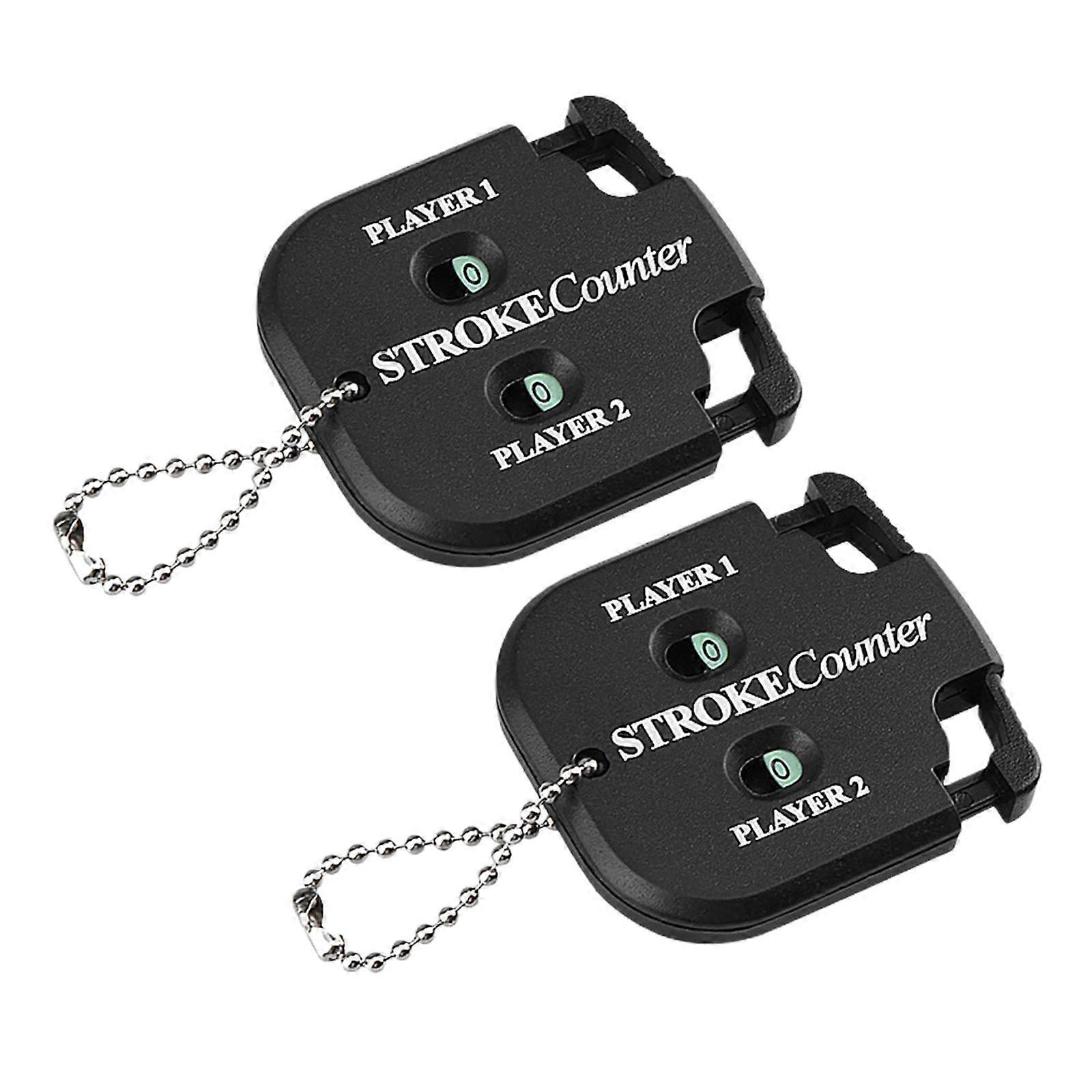 2PCS Training Scoring Keeper Putt Stroke Score Counter Two Digit Black