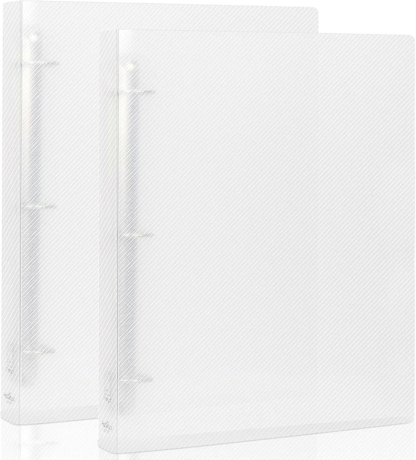3 Ring Binder,  Binder Organizer Holds 8.5'' x 11'' Paper, Large Clear View Binder D Ring, 2 Pack, Transparency