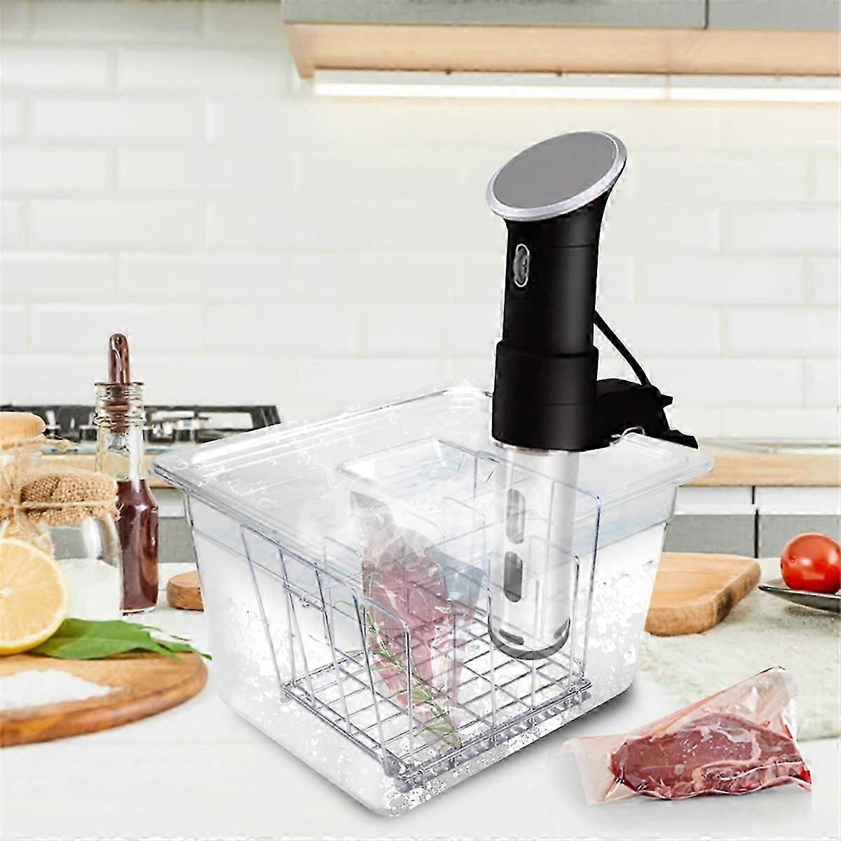 Sous Vide Cooker Machine 11L Container with Stainless Steel Rack Detachable Dividers Separator