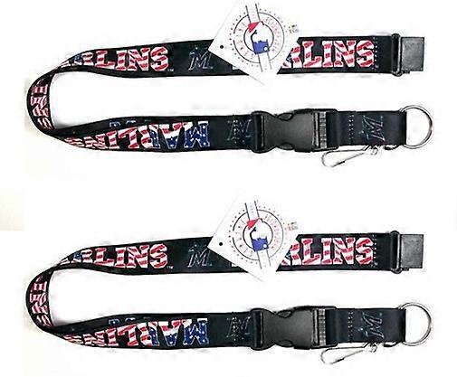 Miami Marlins MLB Stars & Stripes Lanyard 2 Pack