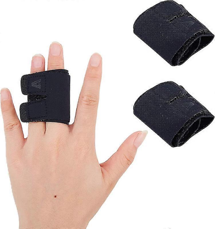 2pcs Finger Splint Manches de soutien de doigts réutilisables pour les blessures sportives Réglable Elastic Trigger Finger Attelles