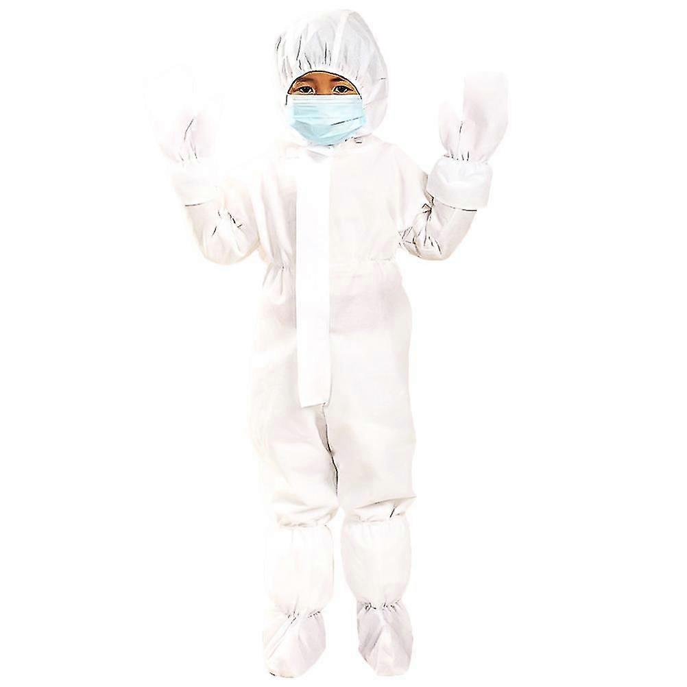 Security Protection Clothes Disposable Coverall Dust-Proof Nonwovens Breathable Isolation Clothes Labour Suit One-Pieces Costume for Kids