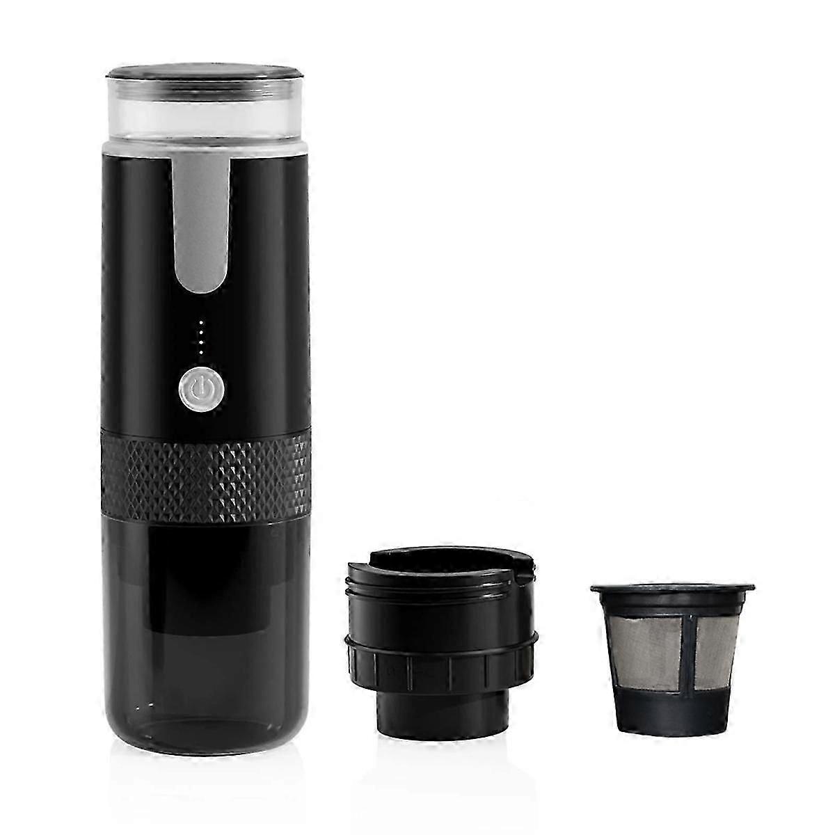 Taşınabilir Espresso Makinesi, Ofis Seyahat Kampı için Elektrikli Seyahat Kahve Makinesi Fit Kahve Tozu