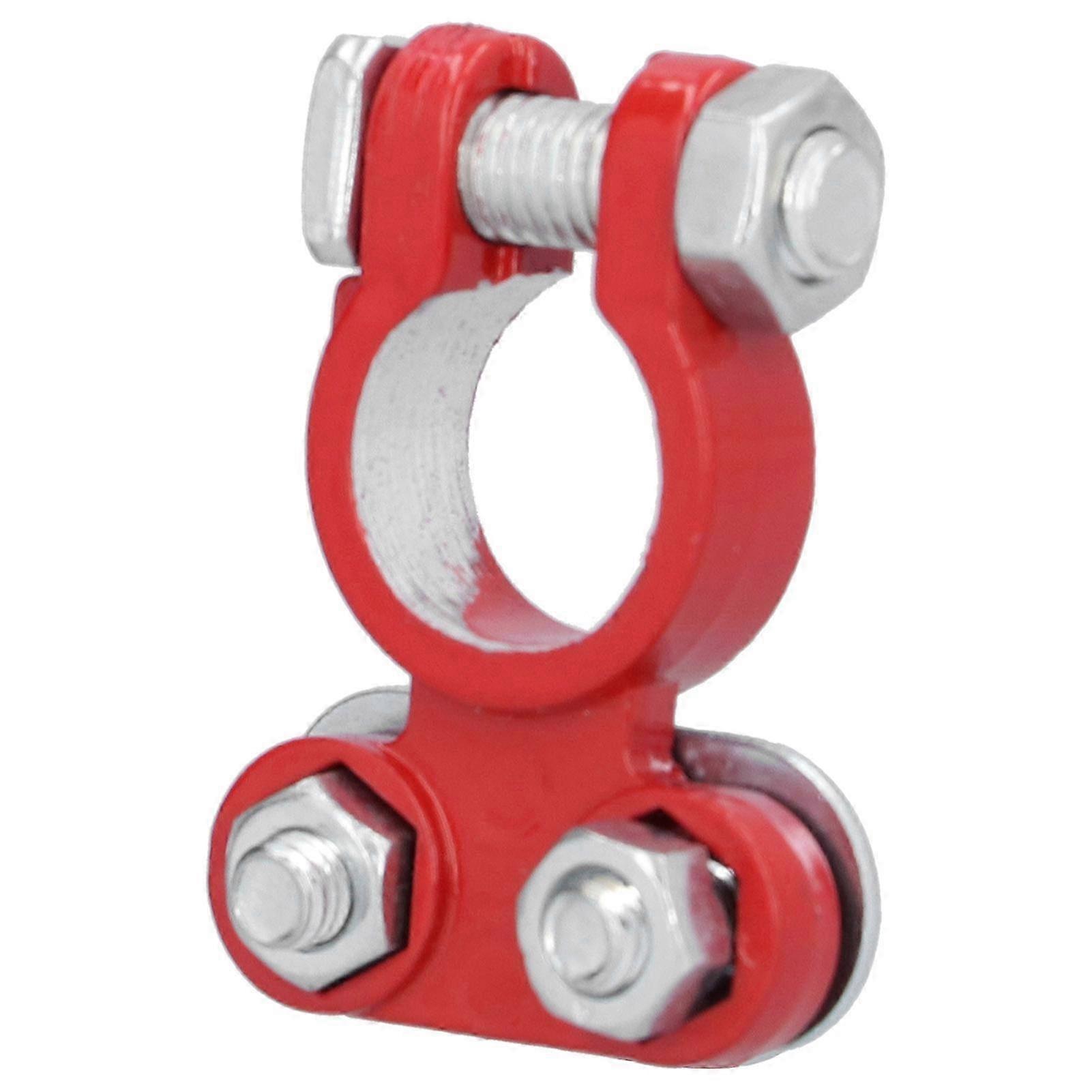 2 piezas de abrazaderas de terminal de cable de batería conectores de aleación de aluminio accesorio universal para automóvil f54