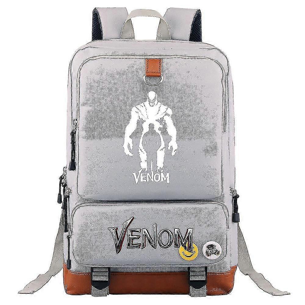 Large-capacity Backpack With Venom Print Schoolbag For Teenagers (3-119) E