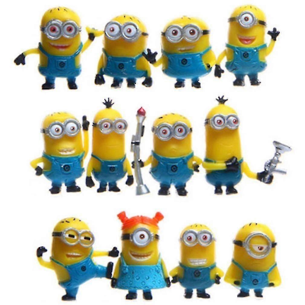 Mini Minions Despicable Me Figure Toy Micro Landscape 12pcs