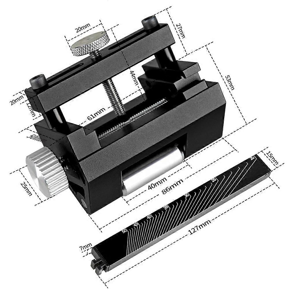 Angle Adjustable Sharpener Woodworking Tool Sharpening Jig Clamping Adjustment Inclined Edges Wood Chisel Fixing Bracket