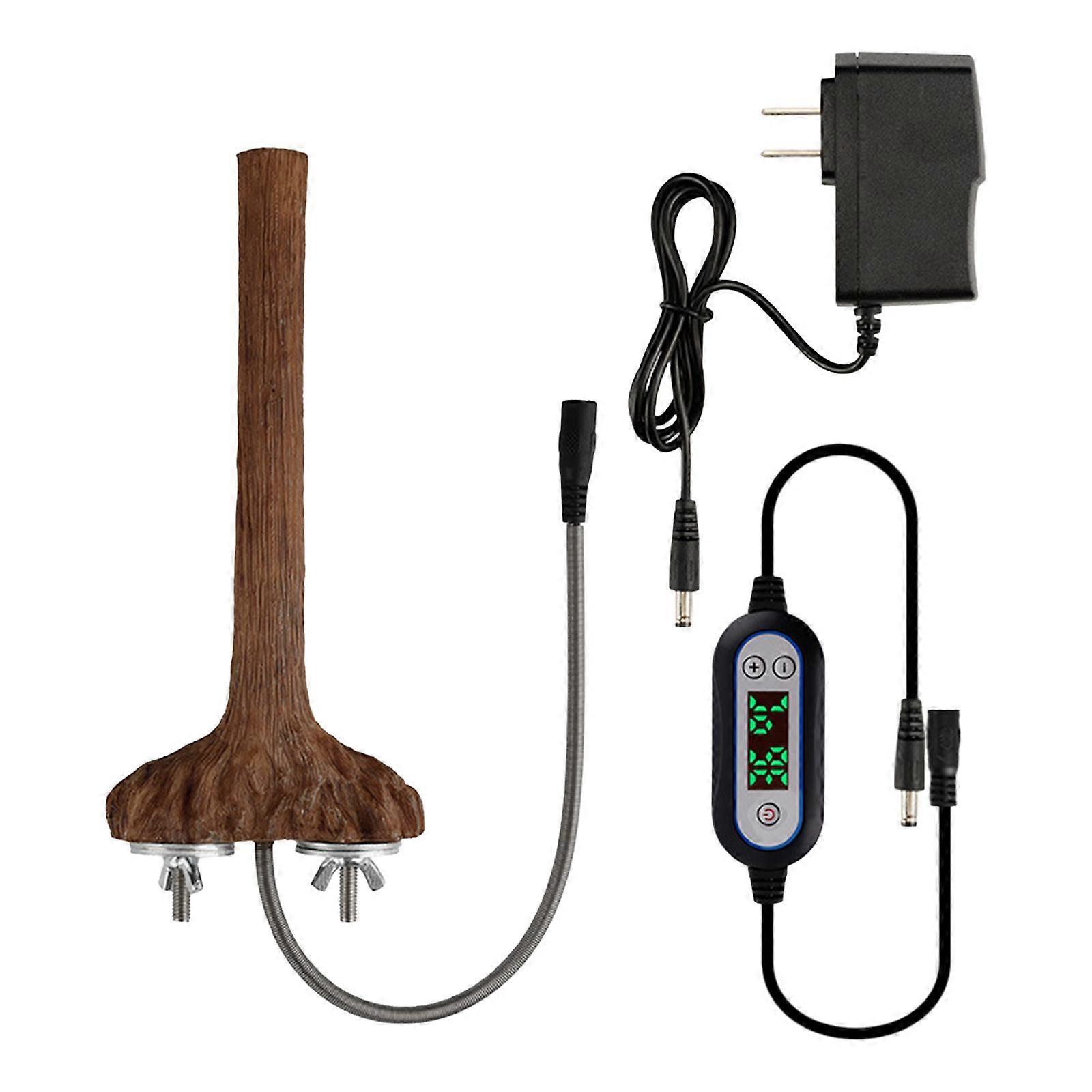 Heating Bird Perch Bite Resistant Bird Cage Heater for Medium Small Parakeet