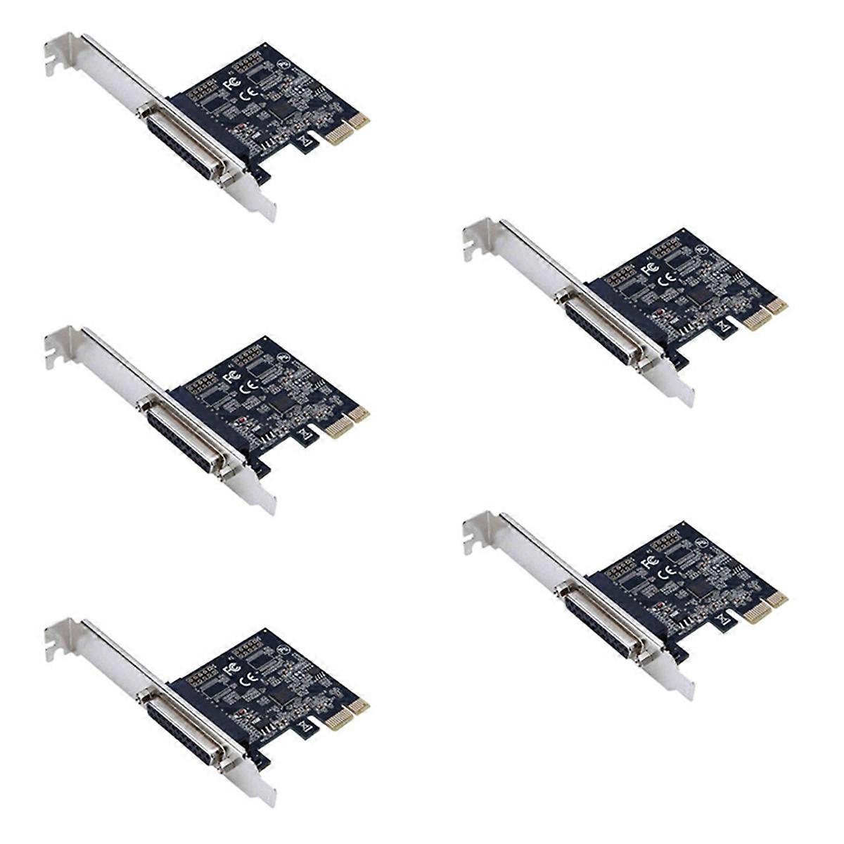 5X High Quality Parallel Port DB25 25Pin Pcie Riser Card Printer to PCI-E Express Card Converter Ad