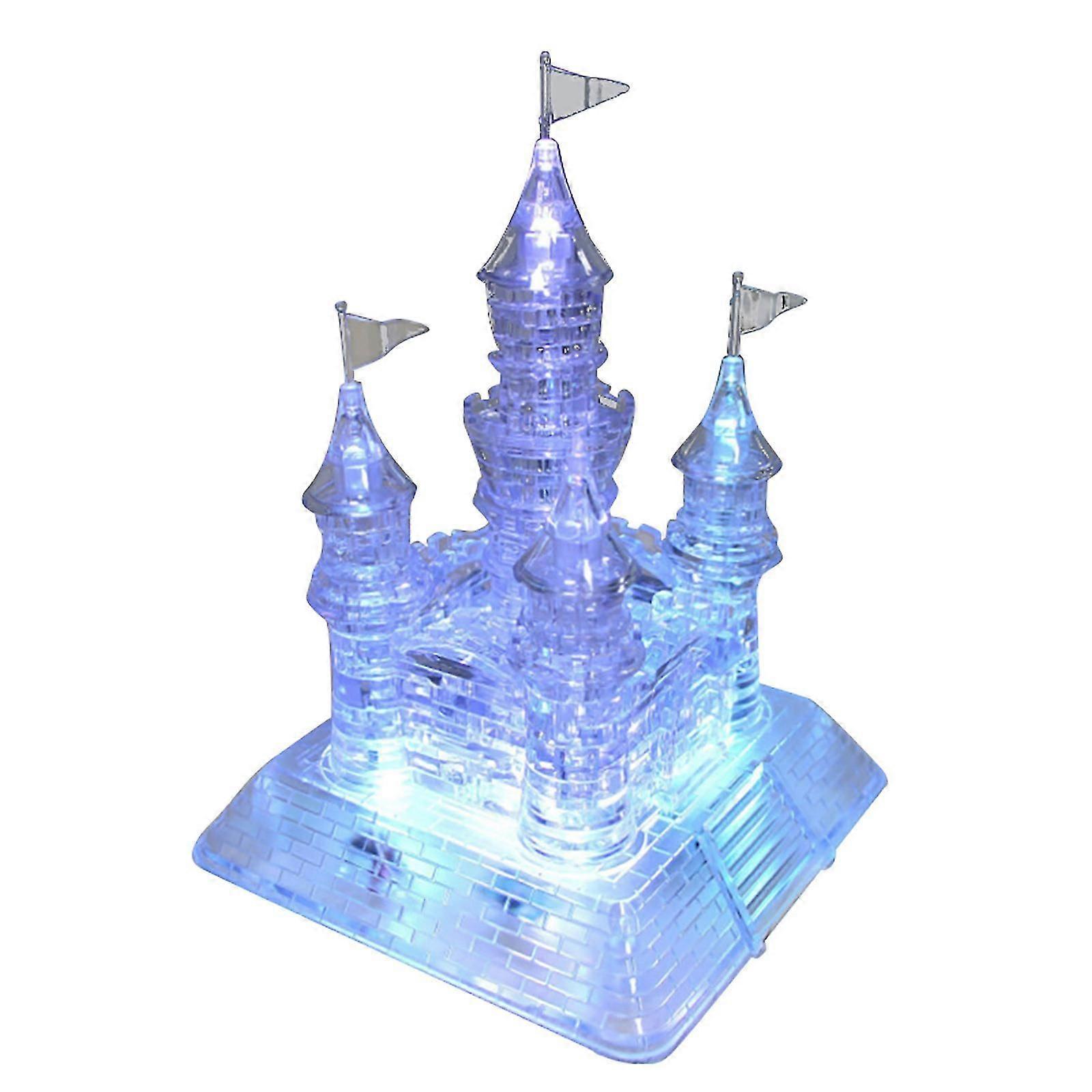 Children And Adults Three-dimensional Assembled Castle Can Light Up And Sing
