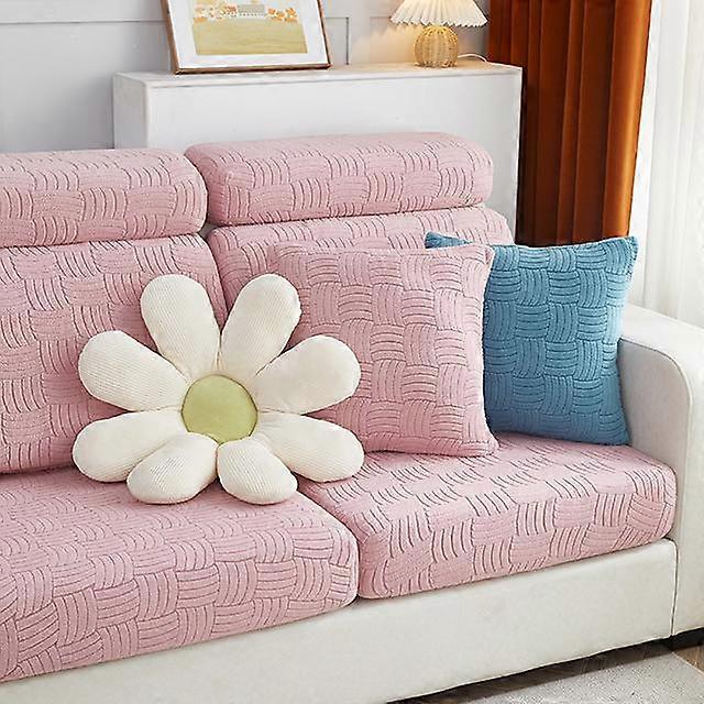 Elastic Sofa Cushion Cover For Armchair Living Room Jacquard Thick Sofa Cover Removable L -Shape Corner Couch Slipcover Protector
