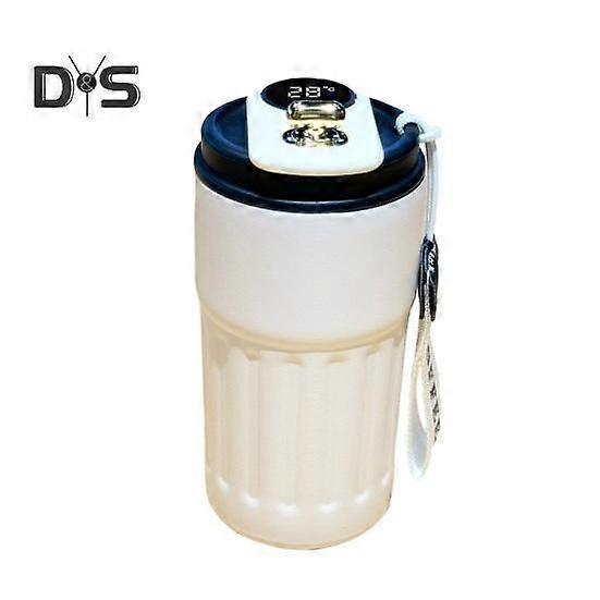 450ml Smart Coffee Vacuum Cup with Temperature Display Leak-Proof Lid Insulated Stainless Steel Mug for Travel Work Gym Outdoors