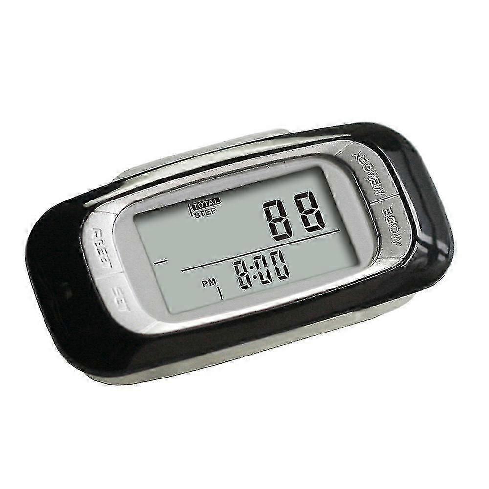 3D Pedometer for Walking - Clip & Strap, 30-Day Memory, Miles/km, Calorie Counter